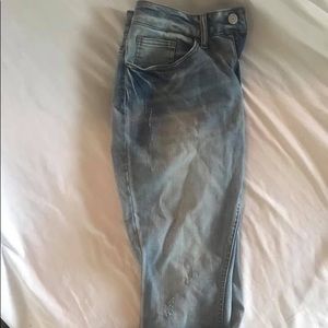 Lightly distressed jeans